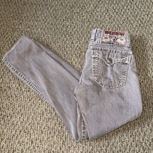 True Religion Light Lavender Mauve Denim